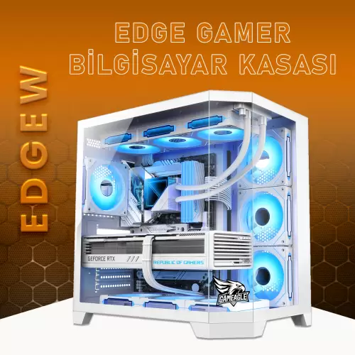 Gameagle Edge 7 Argb Fanlı Gamer Pc Kasası (Beyaz)