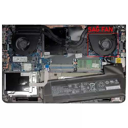 HP Zbook 15 FAN-204 CPU Fan - İşlemci Fanı