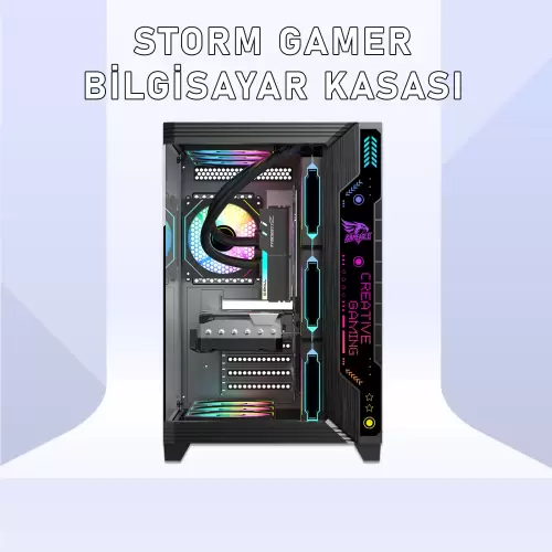 Gameagle Storm 7 Argb Fanlı Gamer Pc Kasası (Siyah)