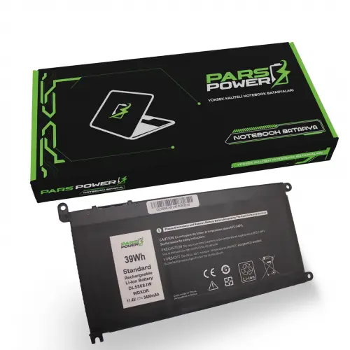 Dell WDX0R, T2JX4 Batarya - Pil (Pars Power)