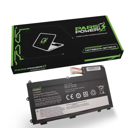 Lenovo ThinkPad T430U (N3F3HGE), T430U (33533HG) Batarya - Pil (Pars Power)