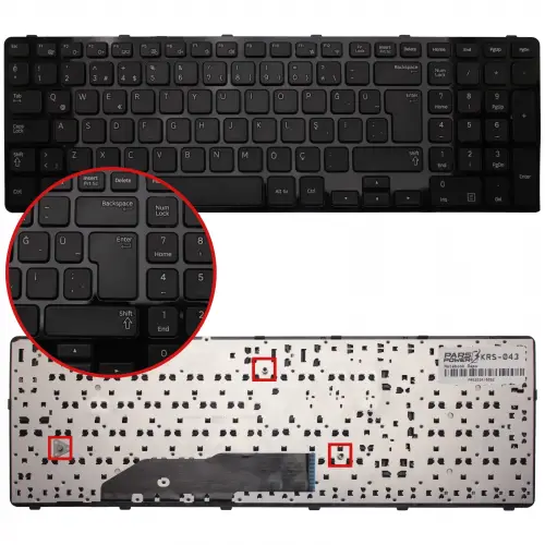 Samsung NP300E7A Notebook Klavye (Siyah TR)