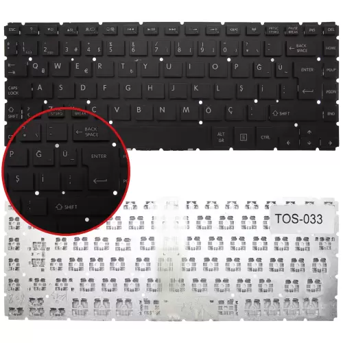 Notebook Klavye TOS-033