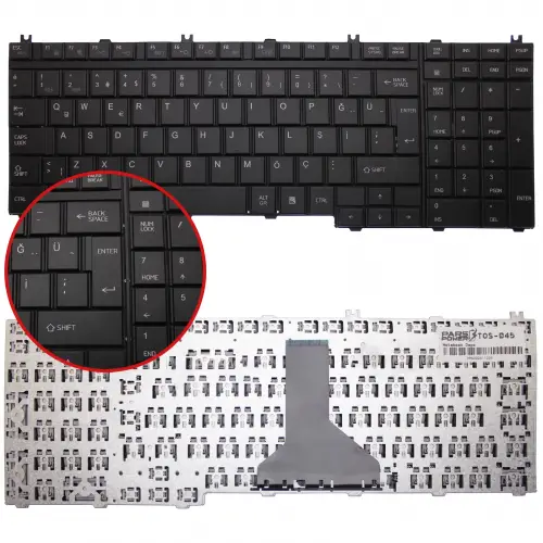 Toshiba 4H.N9201.061, 6037B0026902, 6037B0027902 Notebook Klavye (Siyah TR)