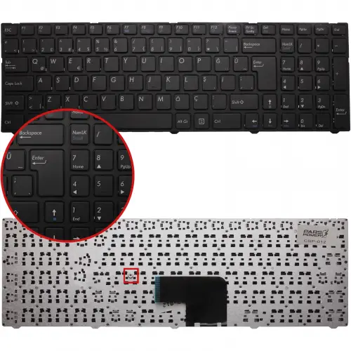 Casper Nirvana C800, C810 Notebook Klavye (Siyah TR)