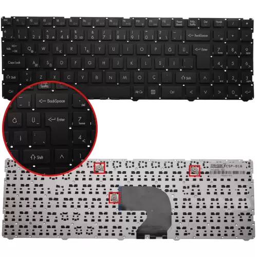 Grundig AETWBA00010 Notebook Klavye (Siyah TR)