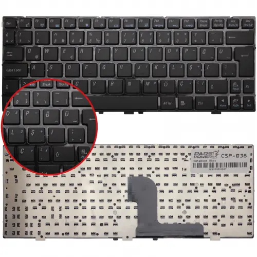 Vestel H90 Notebook Klavye (Siyah TR)