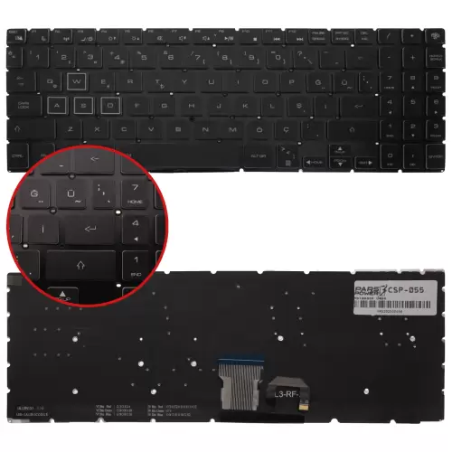 Casper Excalibur G911 Serisi Klavye Işıklı (Siyah TR)
