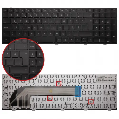 Hp 676504-141, 677045-141, 683491-141 Notebook Klavye (Siyah TR)