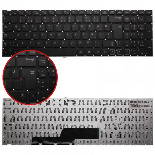 Samsung 9Z.N5QSN.101, 9Z.N5QSN.10T Notebook Klavye (Siyah TR)