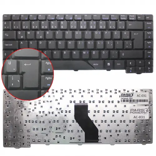 Acer Aspire 4715, 4715Z, 4720, 4720G, 4720Z Notebook Klavye (Siyah TR)