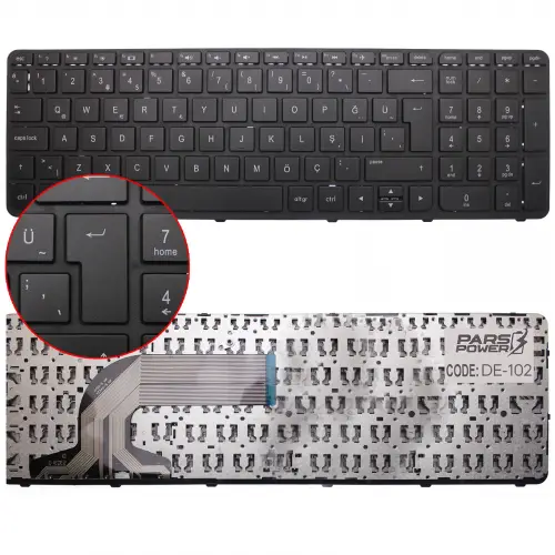 HP 15-d, 15-d000, 15-d100, 15-d200 Notebook Klavye (Siyah TR)