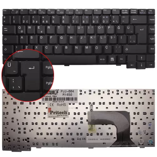 Fujitsu Siemens K052046D1 Notebook Klavye (Siyah TR)