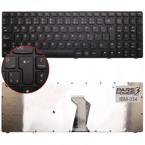 Lenovo 25-012629, 25-013320, 25-013328 Notebook Klavye (Siyah TR)