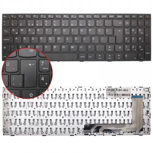 Lenovo 110-15ISK Notebook Klavye (Siyah TR)