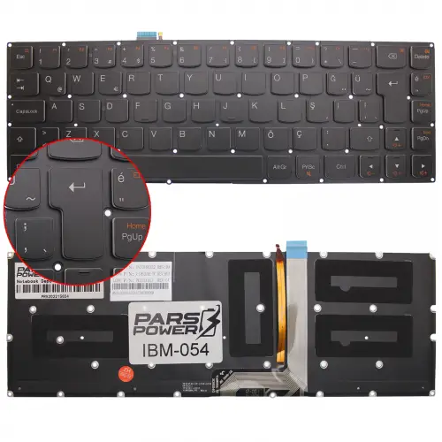 Lenovo SN20F66305, SN20F66346 Notebook Klavye Işıklı (Siyah TR)
