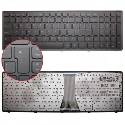 Lenovo 25211020, 25211028, 25211050, 25211080 Notebook Klavye (Siyah TR)