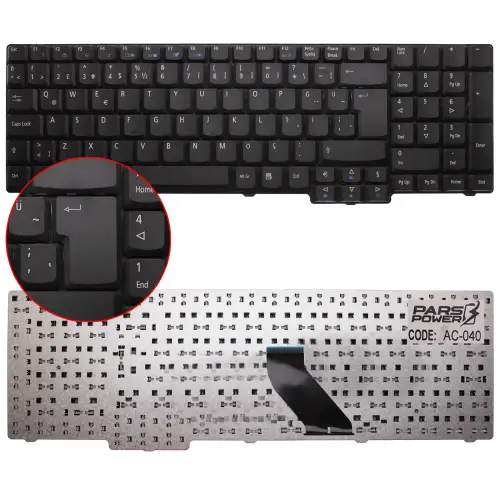 Acer 4H.N8701.031, 4HN8701.031, 6037B0029201 Notebook Klavye (Siyah TR)