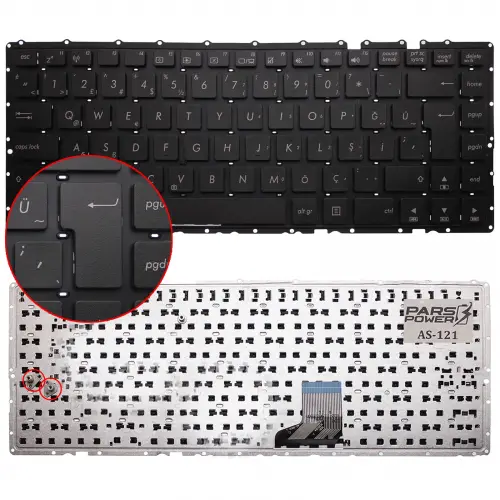 Asus K401UB, K401UQ, U4000 Klavye (Siyah TR)