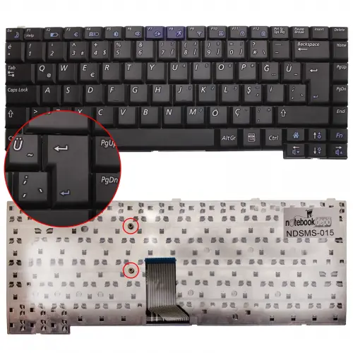 Samsung NP-E152, NP-P510, NP-P560 Notebook Klavye (Siyah TR)