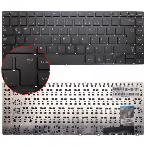 Samsung NP470R4E, NP530U4E, NP450R4Q Notebook Klavye (Siyah TR)