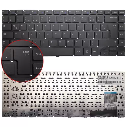 Samsung NP530U4E-S01TR, NP370R4E-S04AE Notebook Klavye (Siyah TR)