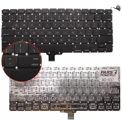 Apple MacBook Pro A1278 MD314LL/A (Z0NKQ) Klavye (Siyah İng)