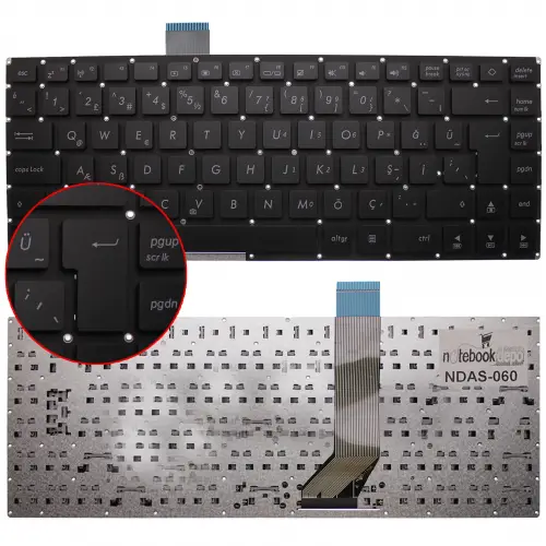 Asus K451 Notebook Klavye (Siyah TR)
