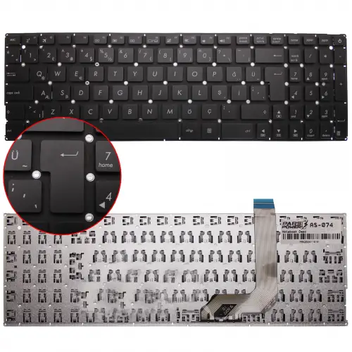 ASUS X542U, X542UR-GQ276T Notebook Klavye (Siyah TR)