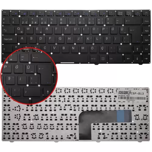 Exper MP-12B86GB-4306W Notebook Klavye (Siyah TR)