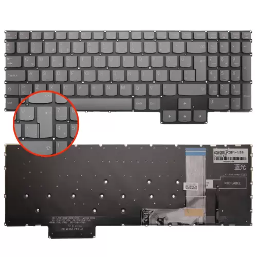 Legion Pro 7 16IRX8H Serisi Klavye Işıklı (Füme TR)