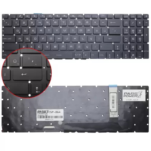 MSI WS76 Serisi Klavye RGB Işıklı (Siyah TR)