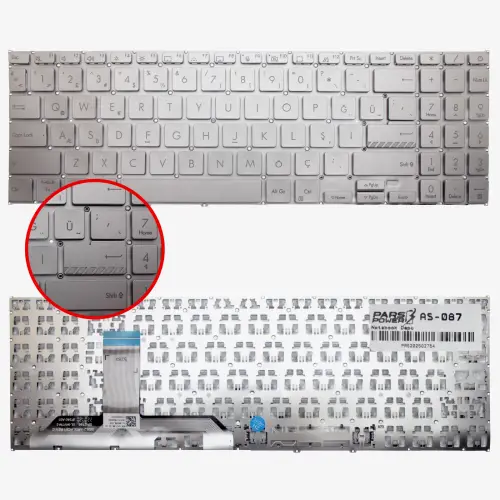 Asus Vivobook Go 15 E1504FA-NJ115 (8GB/512SSD/W11P) Klavye (Gümüş TR)