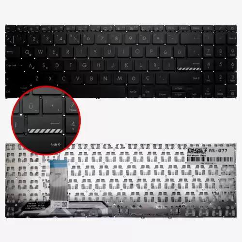 Asus Vivobook Go 15 E1504GA-NJ340 Klavye (Siyah TR)