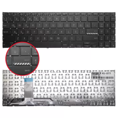 Asus ExpertBook B1 B1502 Klavye (Siyah TR)