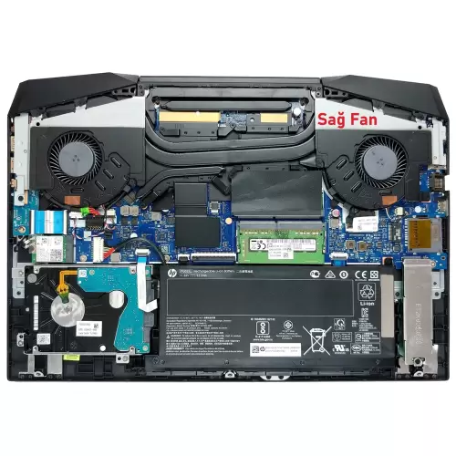 HP Gaming 15-dk1007nt (1U5S3EA) CPU Fan - İşlemci Fanı