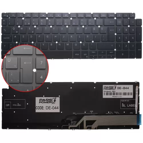 Dell inspiron G15 5511 Serisi Klavye Işıklı (Siyah TR)