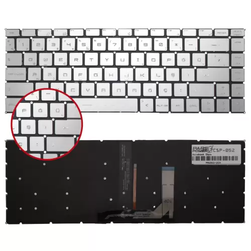 Msi 9Z.NEVBN.A0T Klavye Işıklı (Gümüş TR)