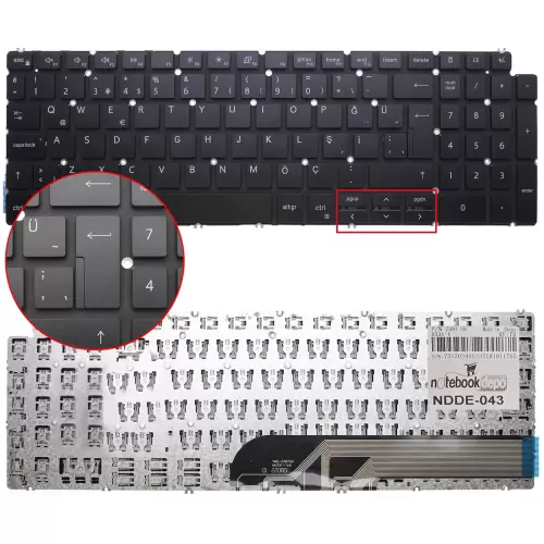 Dell Inspiron 7506 2-in-1 Klavye (Siyah TR)