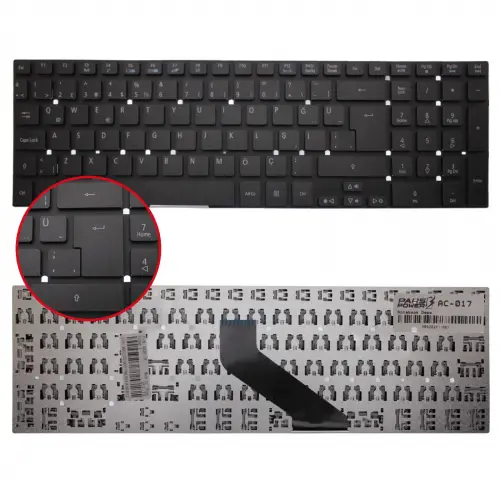 Acer Aspire 5755G, 5830T, V5WE2, Z5WE2  Notebook Klavye (Siyah TR)