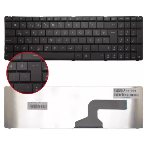 Asus X54HY-SX093R, X64JQ-JX051V Notebook Klavye (Siyah TR)