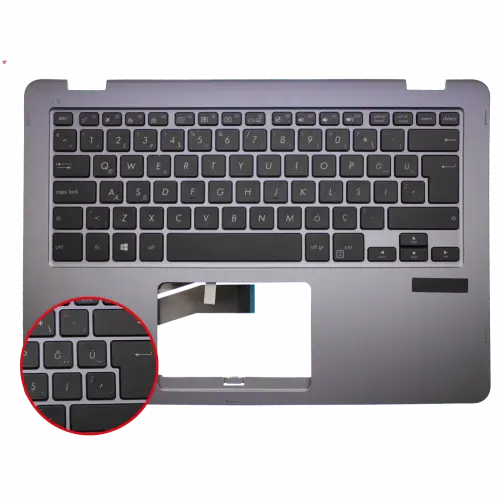 Asus NSK-WJ4BQ Klavye Işıklı Kasalı (Siyah TR)