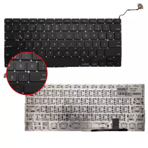 Apple MC227LL/A, MC725LL/A, MD311LL/A Klavye (Siyah İng)