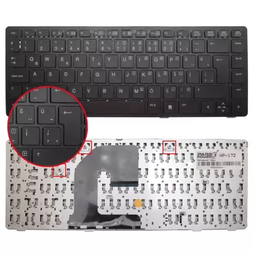 HP EliteBook 8470w B5W63AW, LY541EA Klavye (Siyah TR)