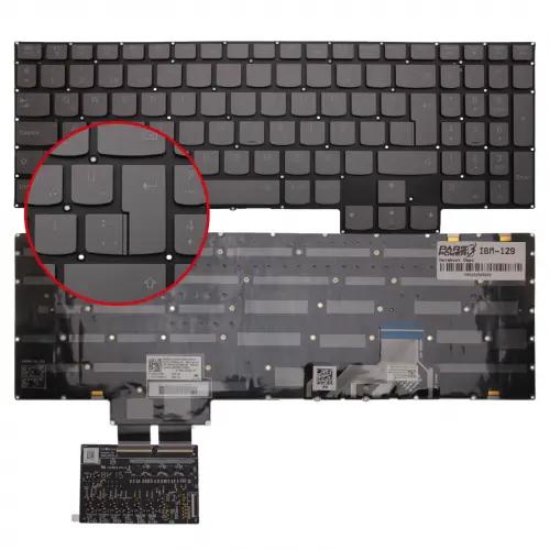 Lenovo Legion Y750-15IMH Serisi Klavye Işıklı (Füme TR)