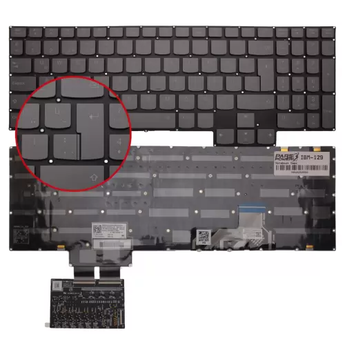 Lenovo Legion 7-16ITHG6 Serisi Klavye Işıklı (Füme TR)