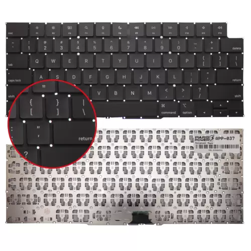 Apple Macbook Pro A2992 2023 M3 EMC 8407 Klavye (Siyah US)
