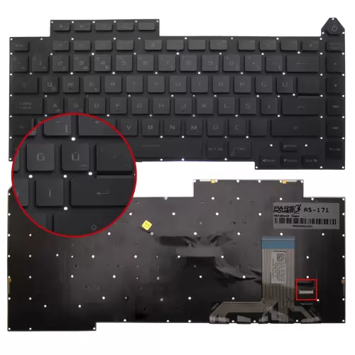 Asus Rog Strix G15 V202861A EU Klavye Işıklı (Siyah TR)
