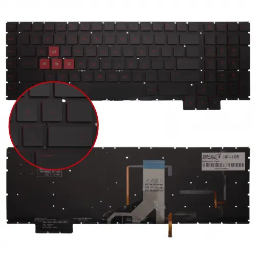 HP OMEN L14994-141, L14994-001 Klavye Işıklı (Siyah TR)