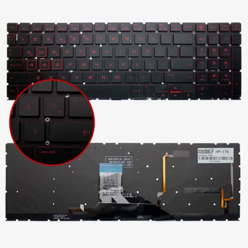 Hp Omen L57324-141, L57325-141 Klavye Işıklı (Siyah TR)